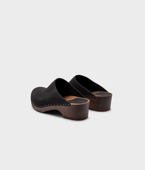 Sandgrens Austin Minimalistic Clog Mule Black