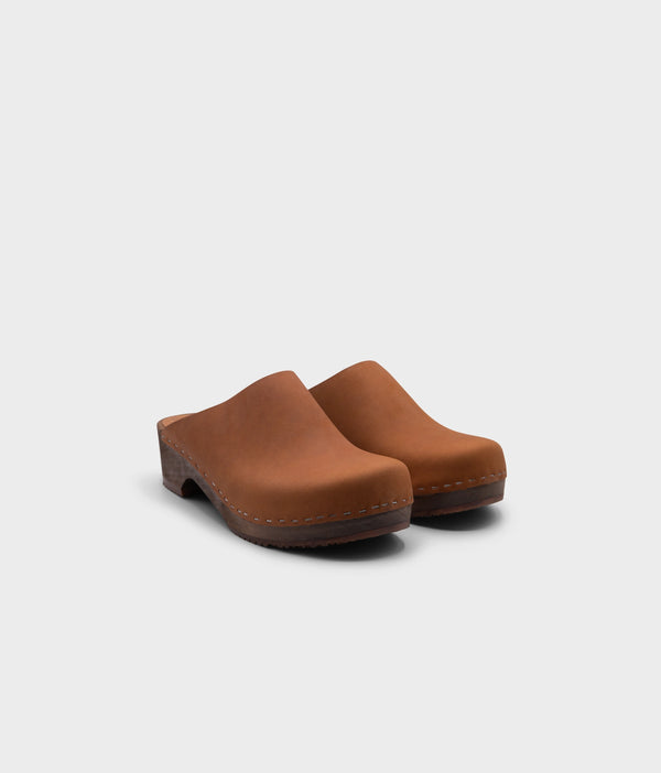 Sandgrens Austin Minimalistic Clog Mule Dexter Tan