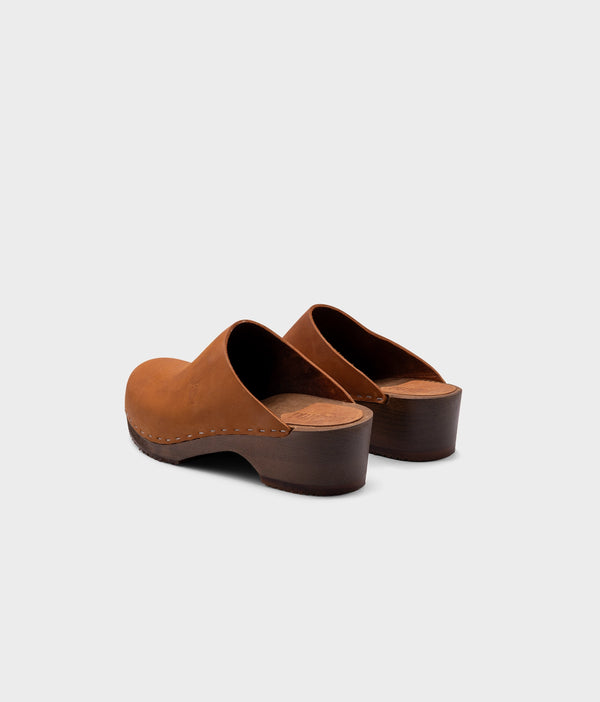 Sandgrens Austin Minimalistic Clog Mule Dexter Tan