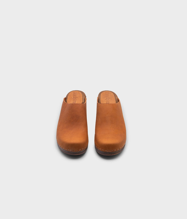 Sandgrens Austin Minimalistic Clog Mule Dexter Tan