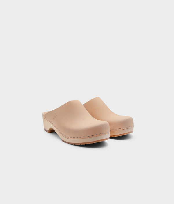 Sandgrens Austin Minimalistic Clog Mule Ecru