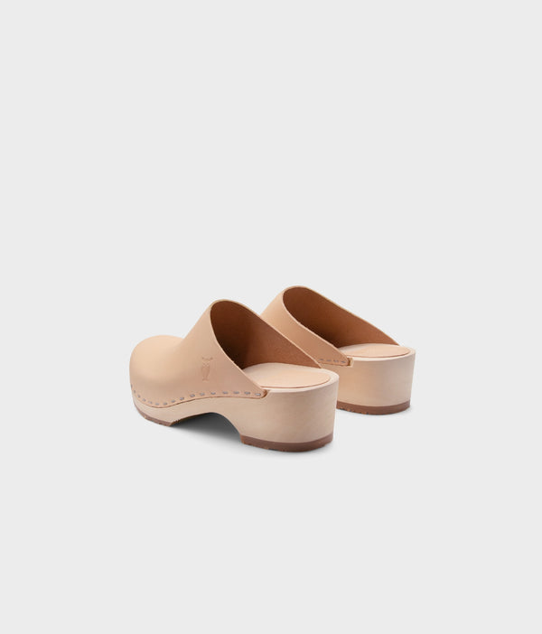 Sandgrens Austin Minimalistic Clog Mule Ecru