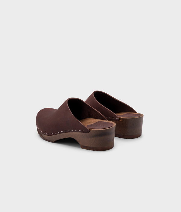 Sandgrens Austin Minimalistic Clog Mule Fudge
