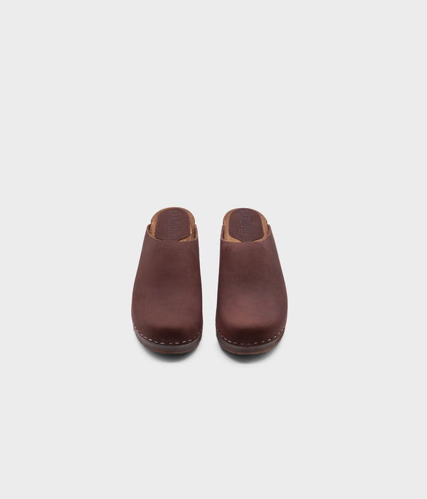 Sandgrens Austin Minimalistic Clog Mule Fudge