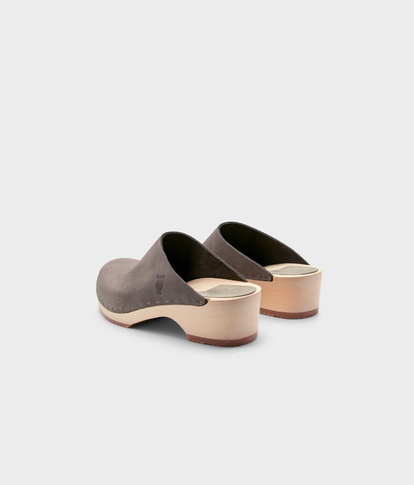 Sandgrens Austin Minimalistic Clog Mule Stone