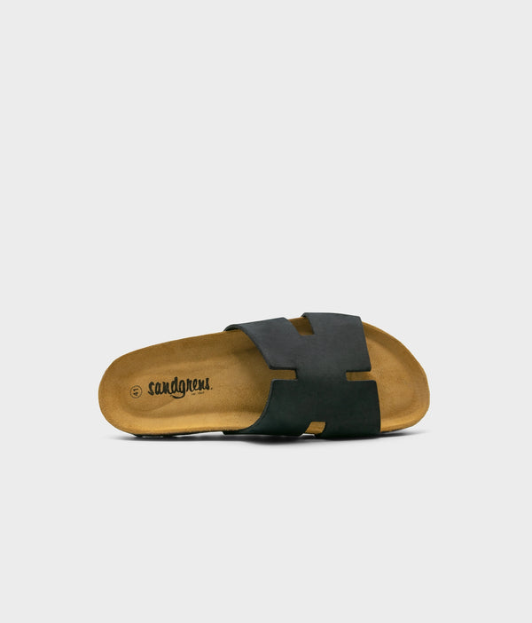 Sandgrens Avila Lux Cork Sandal Black Ember