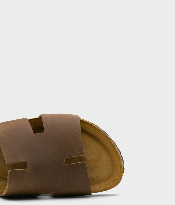 Sandgrens Avila Lux Cork Sandal Hazel Brown