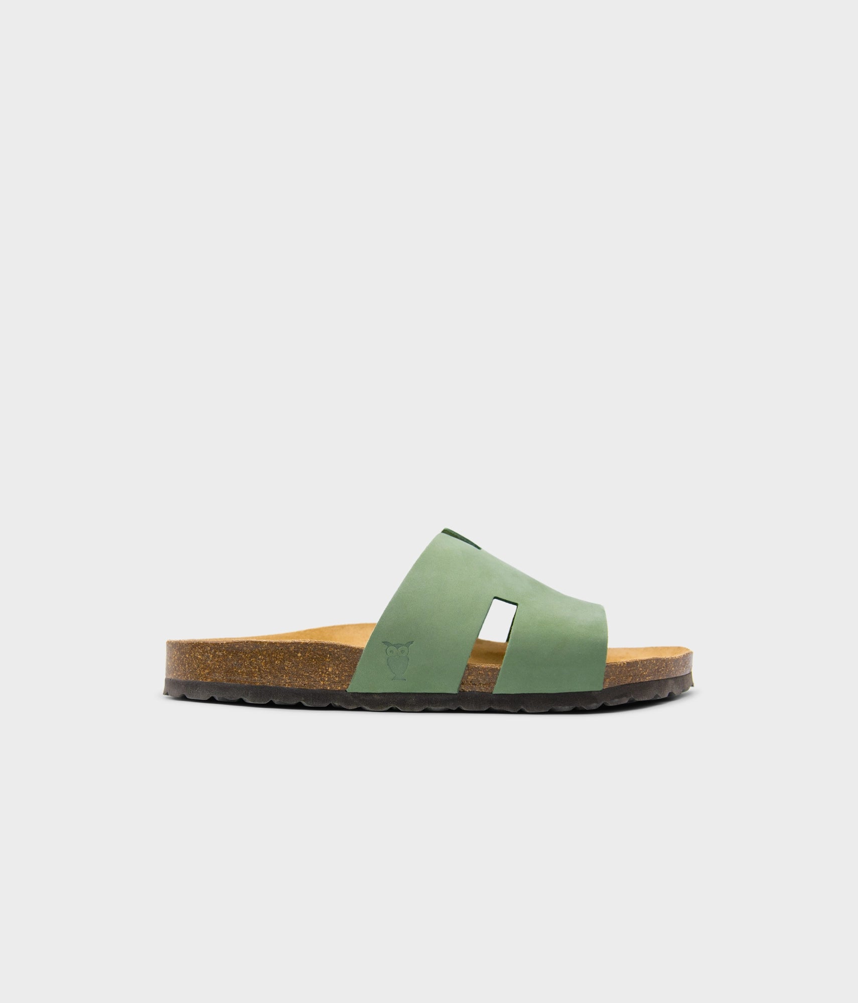 sandgrens Avila lux cork sandal Jade Green