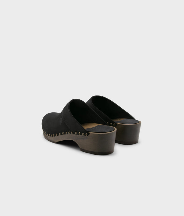 Sandgrens Bergen Studded Clog Mule Black