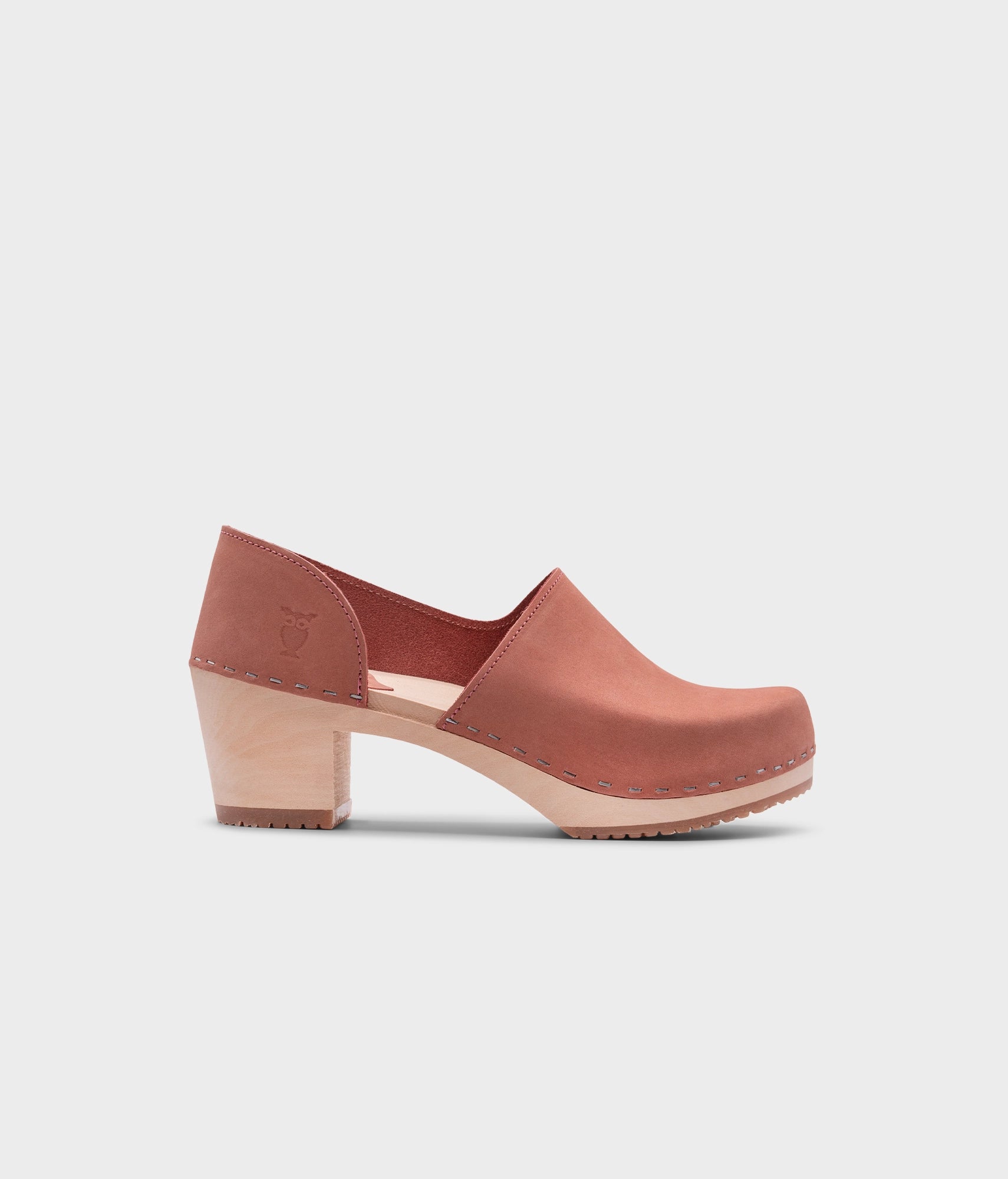 sandgrens Brett closed-back clogs Blush