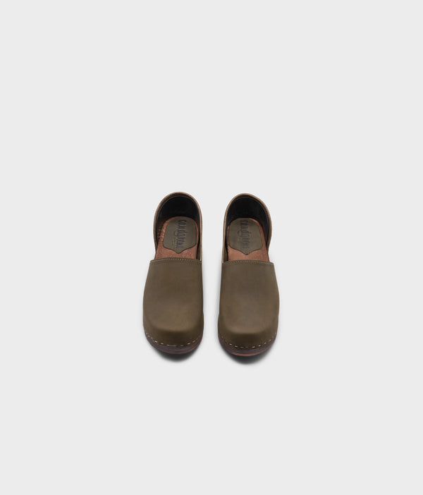 Sandgrens Brett Closed-back Clogs Olive