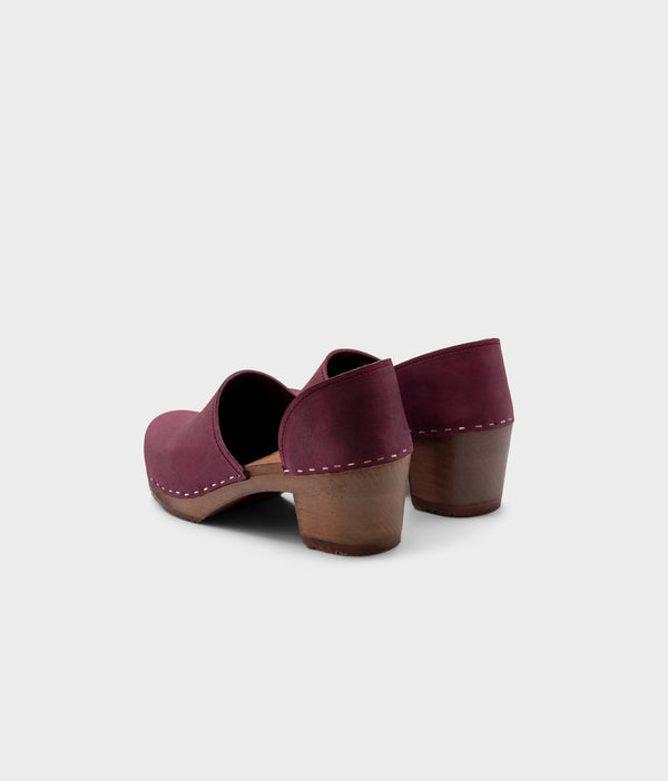 Sandgrens Brett Closed-back Clogs Plum