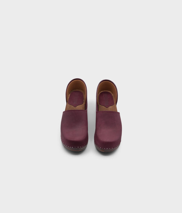Sandgrens Brett Closed-back Clogs Plum