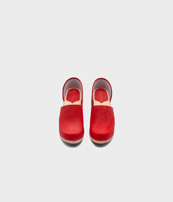 Sandgrens Brett Closed-back Clogs Red
