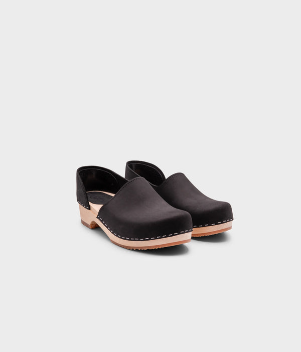 Sandgrens Brett Low Closed-back Clogs Black