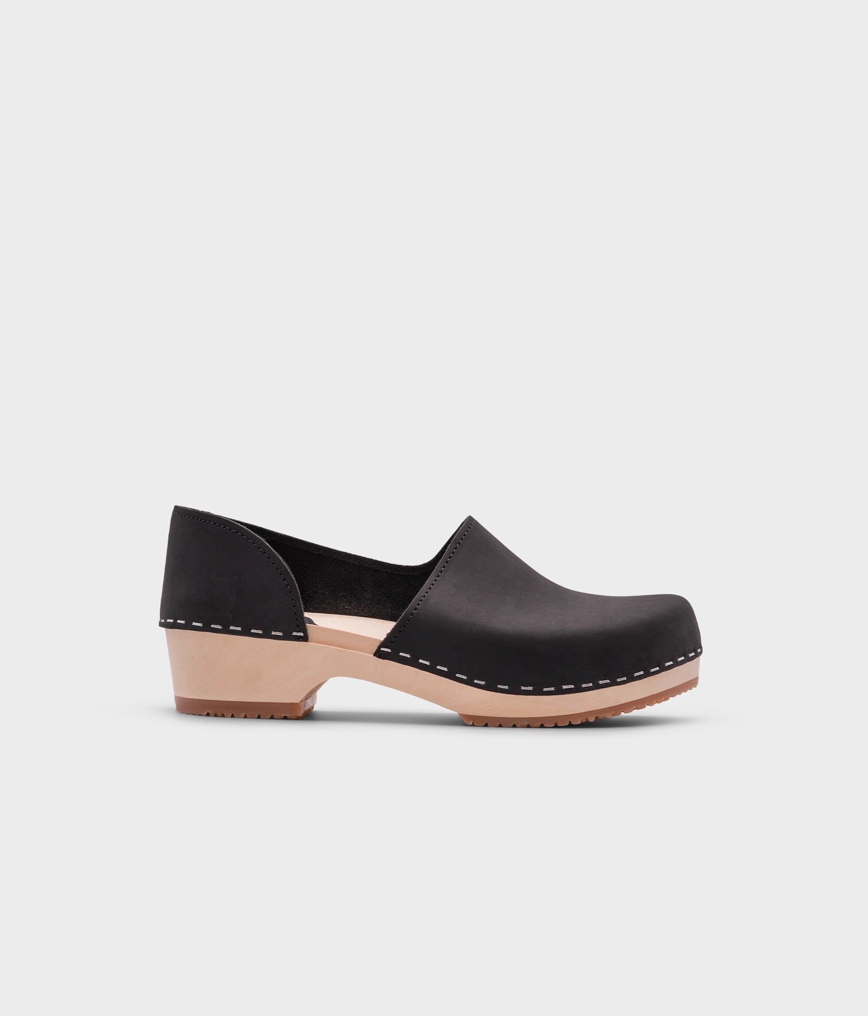 sandgrens Brett low closed-back clogs Black