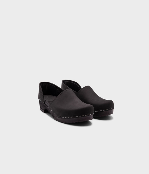 Sandgrens Brett Low Closed-back Clogs Black