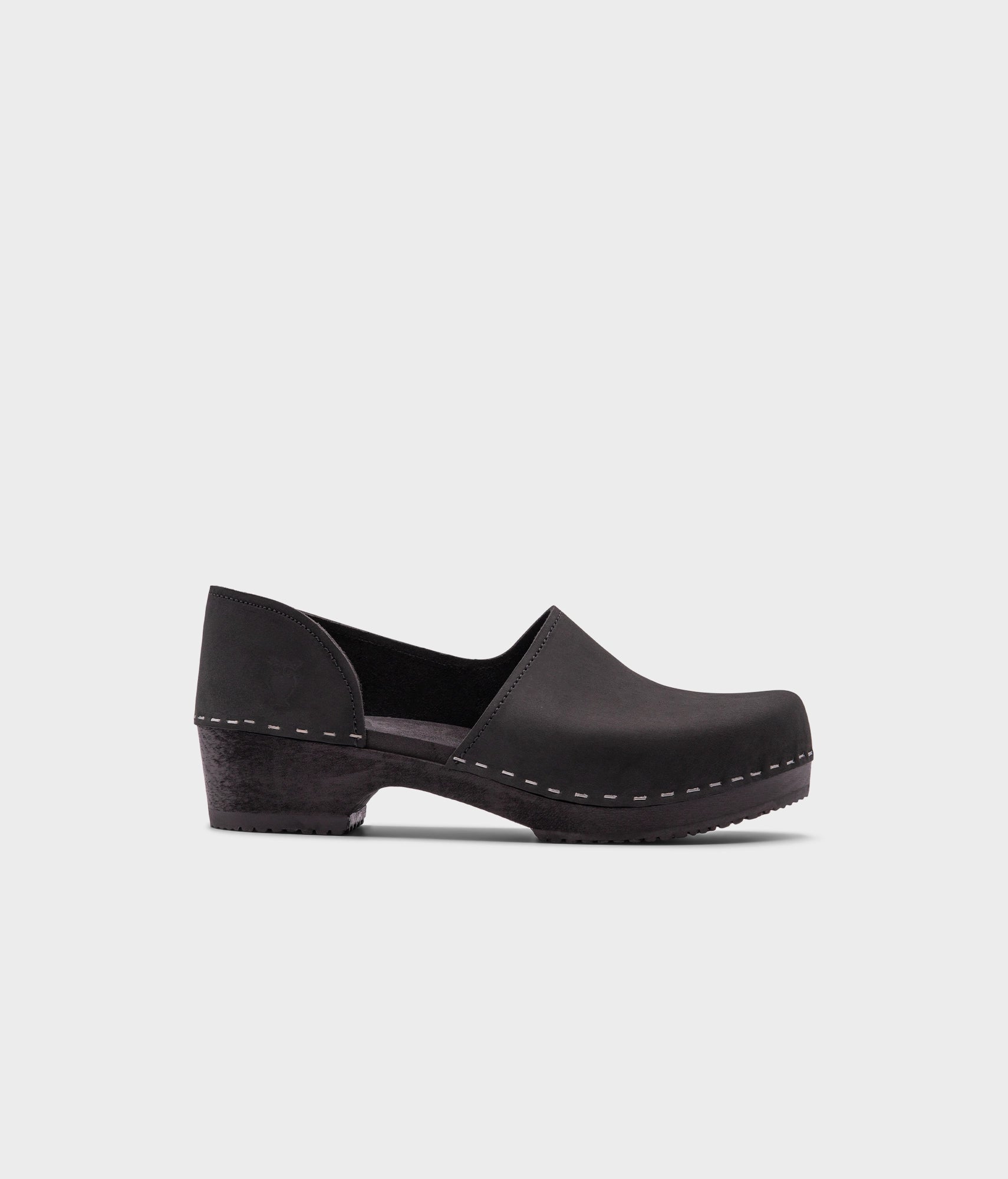 sandgrens Brett low closed-back clogs Black