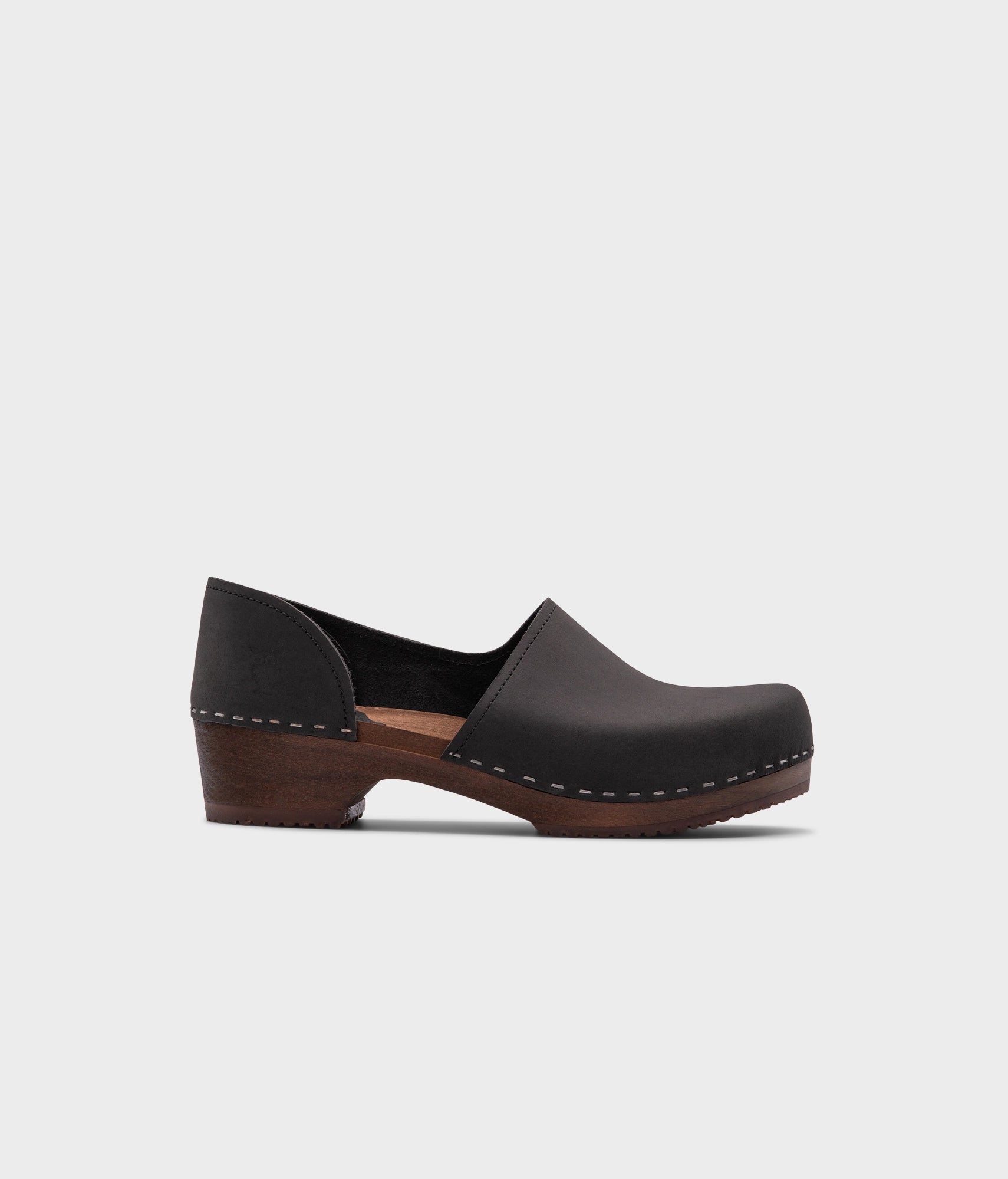 sandgrens Brett low closed-back clogs Black