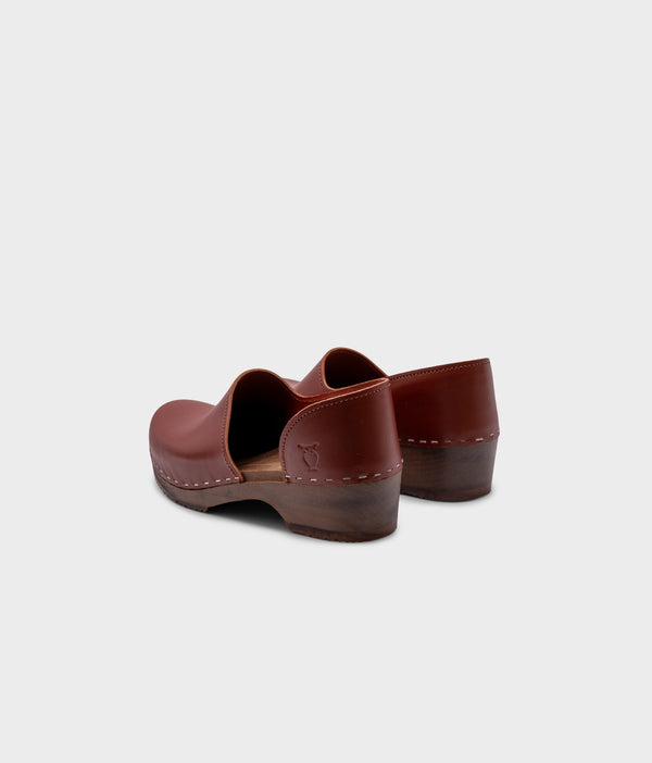 Sandgrens Brett Low Closed-back Clogs Cognac