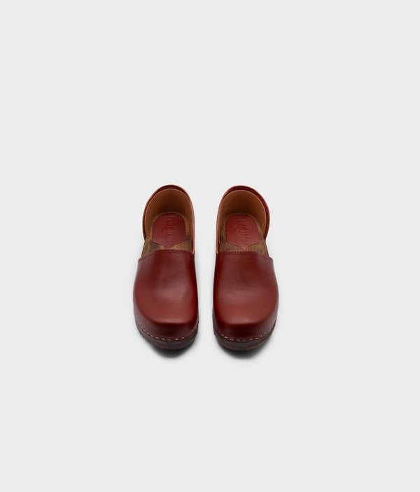 Sandgrens Brett Low Closed-back Clogs Cognac