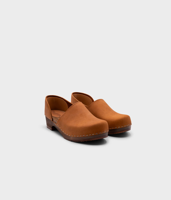 Sandgrens Brett Low Closed-back Clogs Dexter Tan