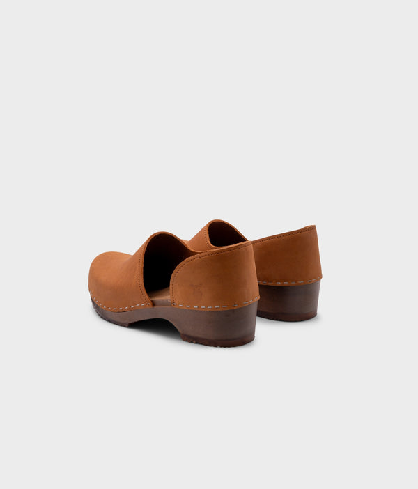 Sandgrens Brett Low Closed-back Clogs Dexter Tan