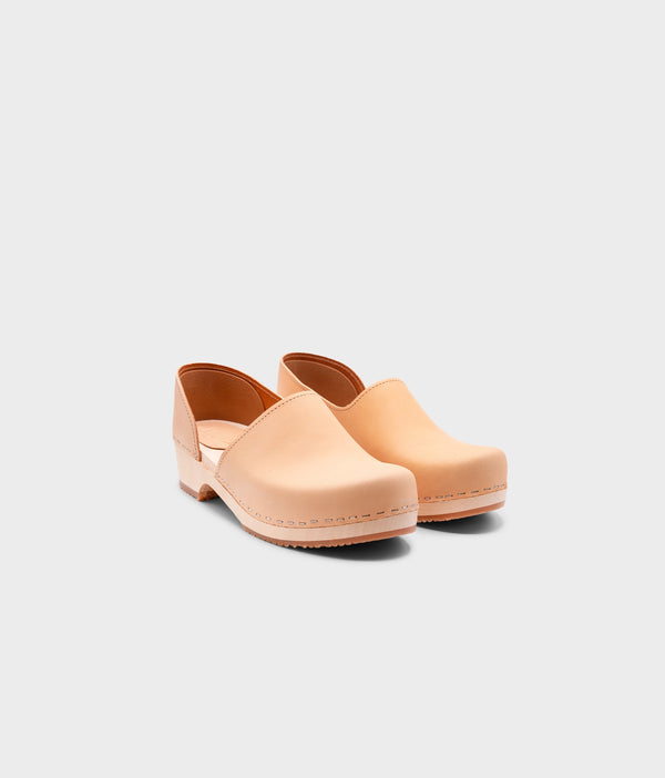 Sandgrens Brett Low Closed-back Clogs Ecru