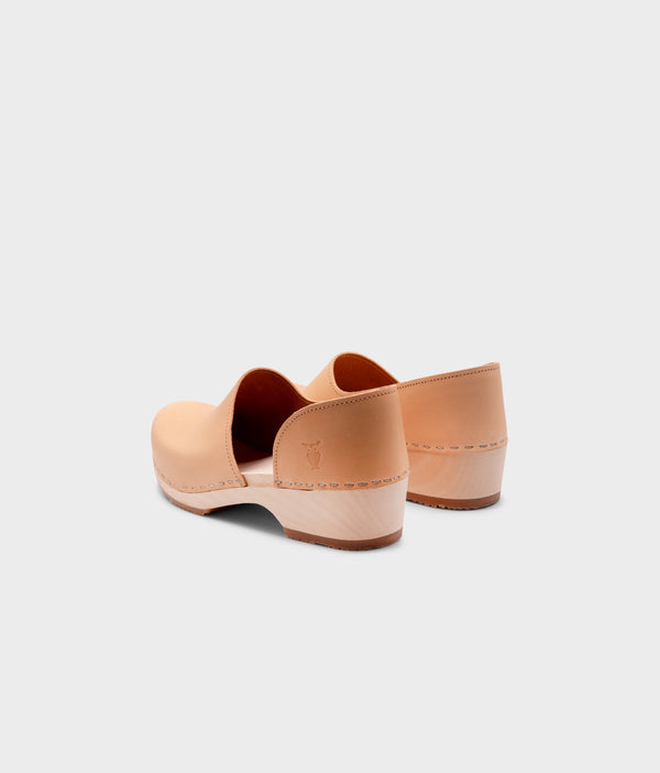 Sandgrens Brett Low Closed-back Clogs Ecru