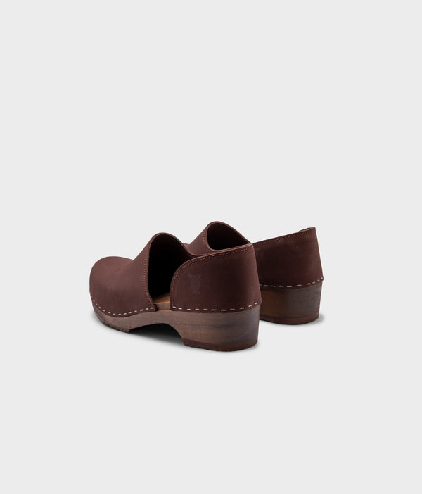 Sandgrens Brett Low Closed-back Clogs Fudge