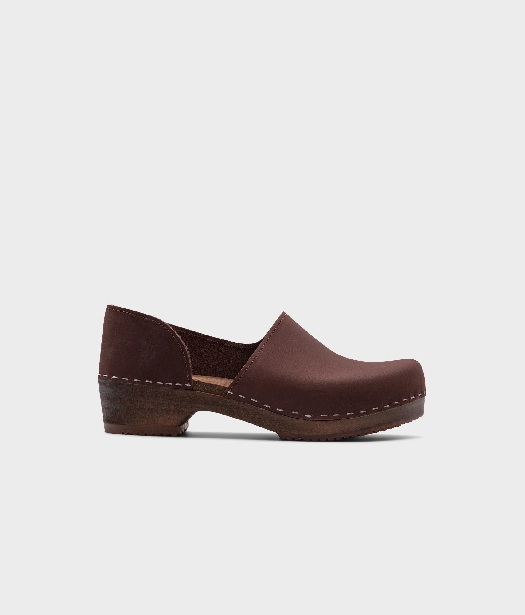 sandgrens Brett low closed-back clogs Fudge