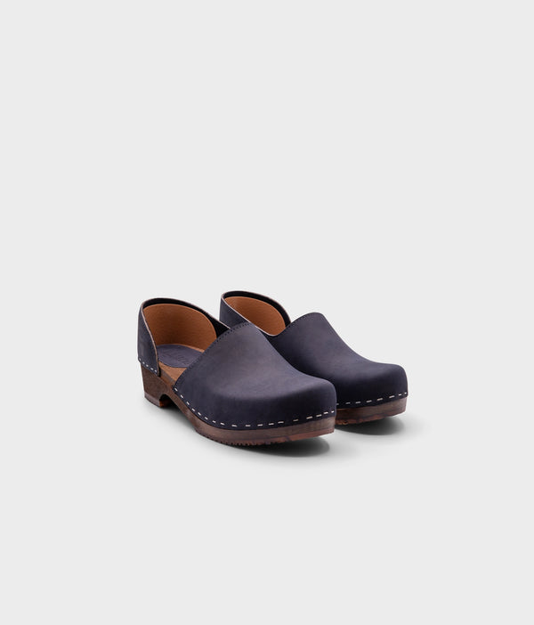 Sandgrens Brett Low Closed-back Clogs Navy