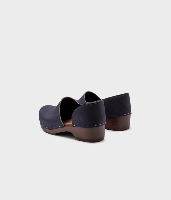 Sandgrens Brett Low Closed-back Clogs Navy