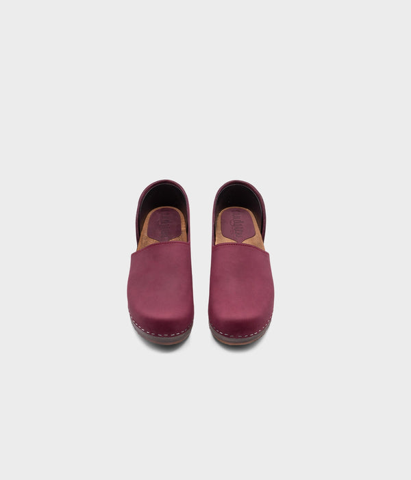 Sandgrens Brett Low Closed-back Clogs Plum