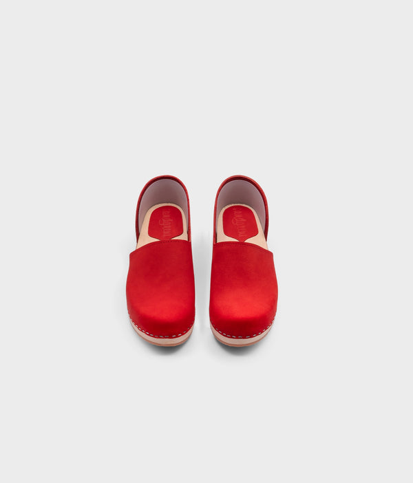 Sandgrens Brett Low Closed-back Clogs Red