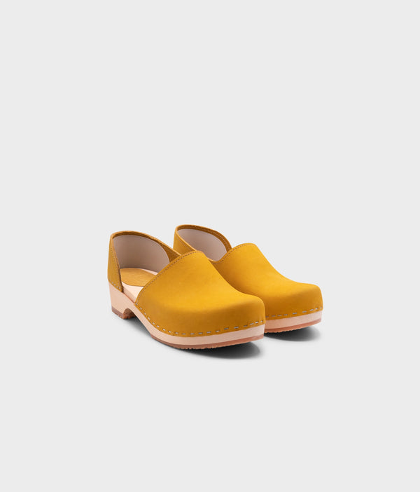 Sandgrens Brett Low Closed-back Clogs Royal Yellow