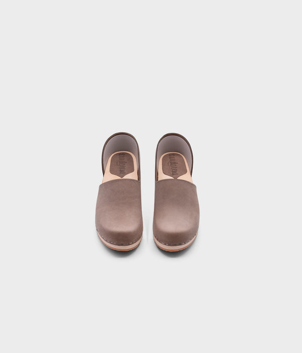 Sandgrens Brett Low Closed-back Clogs Stone