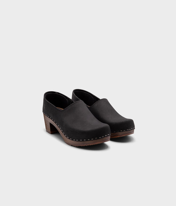 Sandgrens Bridget Closed-back Clogs Black