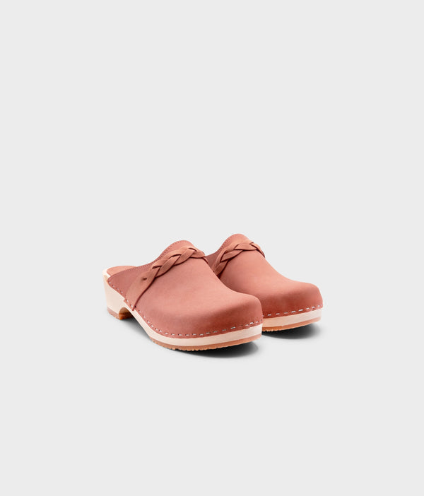 Sandgrens Brussels Braided Clog Mule Blush