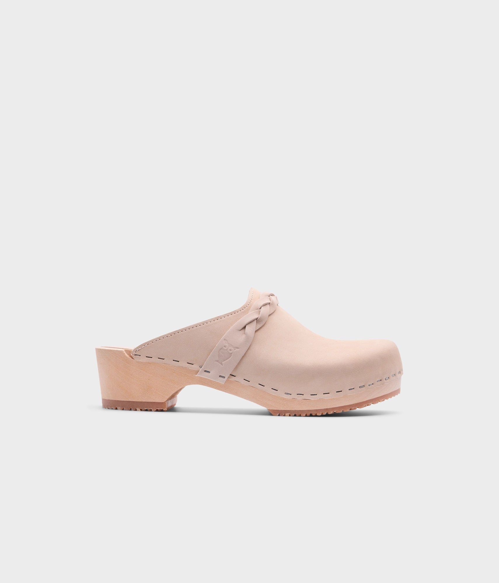 sandgrens Brussels braided clog mule Sand