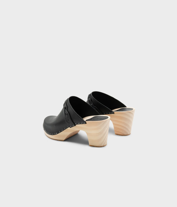 Sandgrens Cannes Braided Clog Mule Black