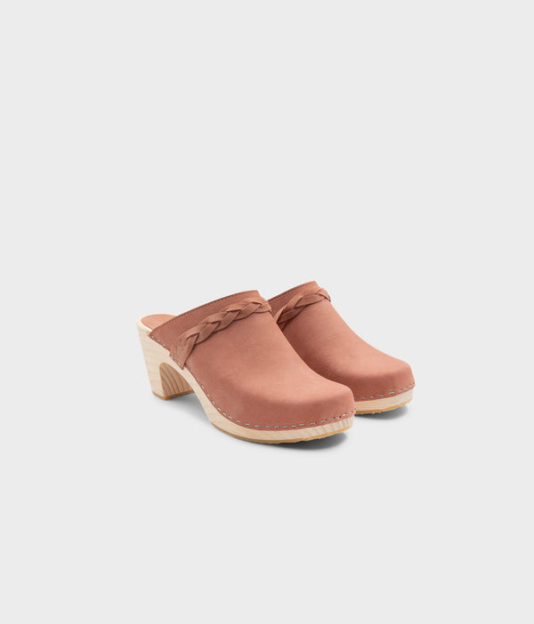 Sandgrens Cannes Braided Clog Mule Blush