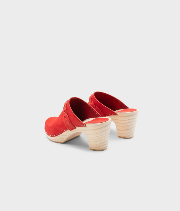 Sandgrens Cannes Braided Clog Mule Red