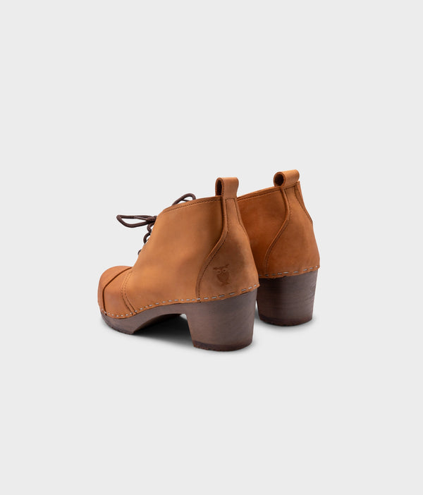 Sandgrens Chukka Cap Toe Clog Boots Dexter Tan
