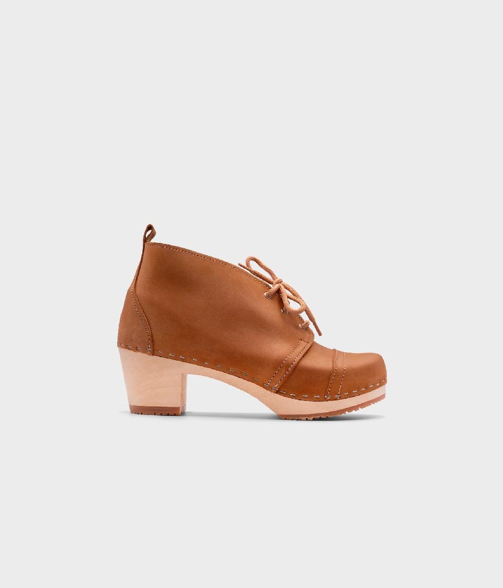 sandgrens Chukka cap toe clog boots Dexter Tan