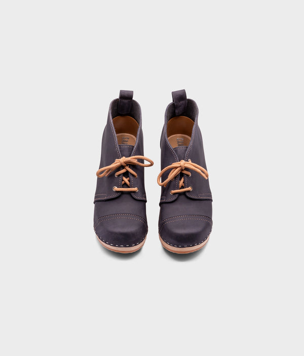 Sandgrens Chukka Cap Toe Clog Boots Navy