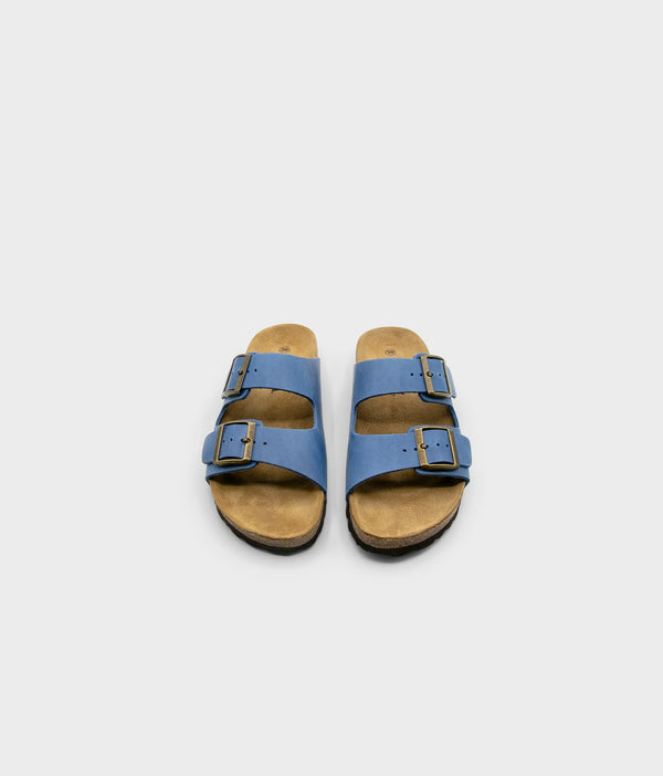 Sandgrens Costa Classic Cork Sandals Royal Blue