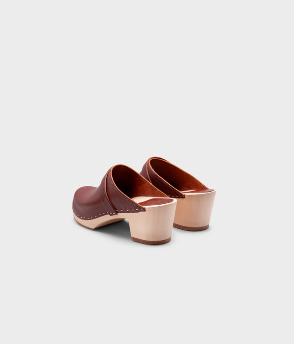 Sandgrens Dublin Classic Clog Mule Cognac