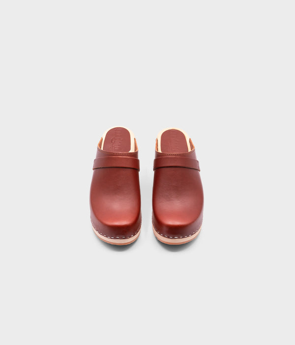 Sandgrens Dublin Classic Clog Mule Cognac