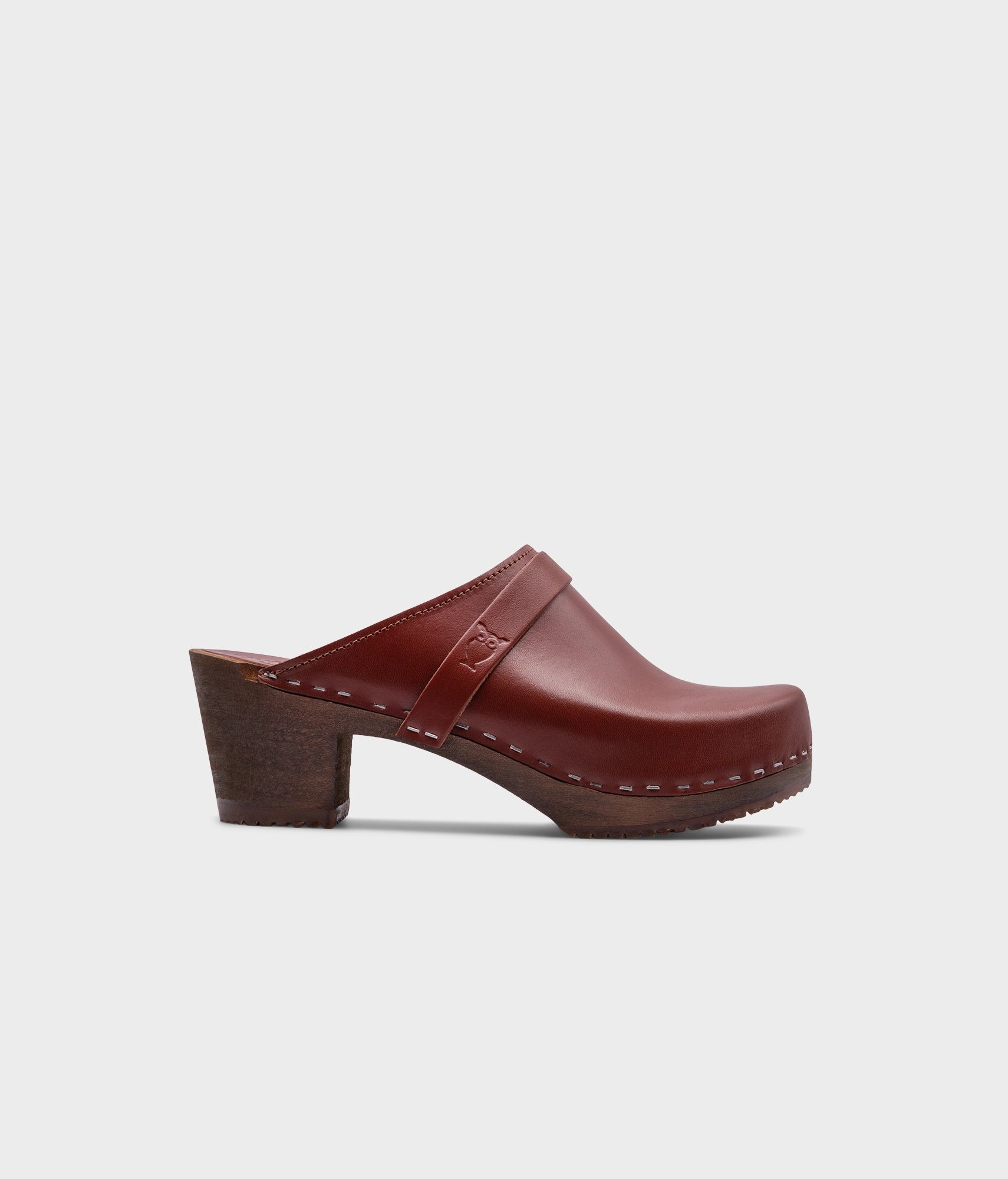 sandgrens Dublin classic clog mule Cognac
